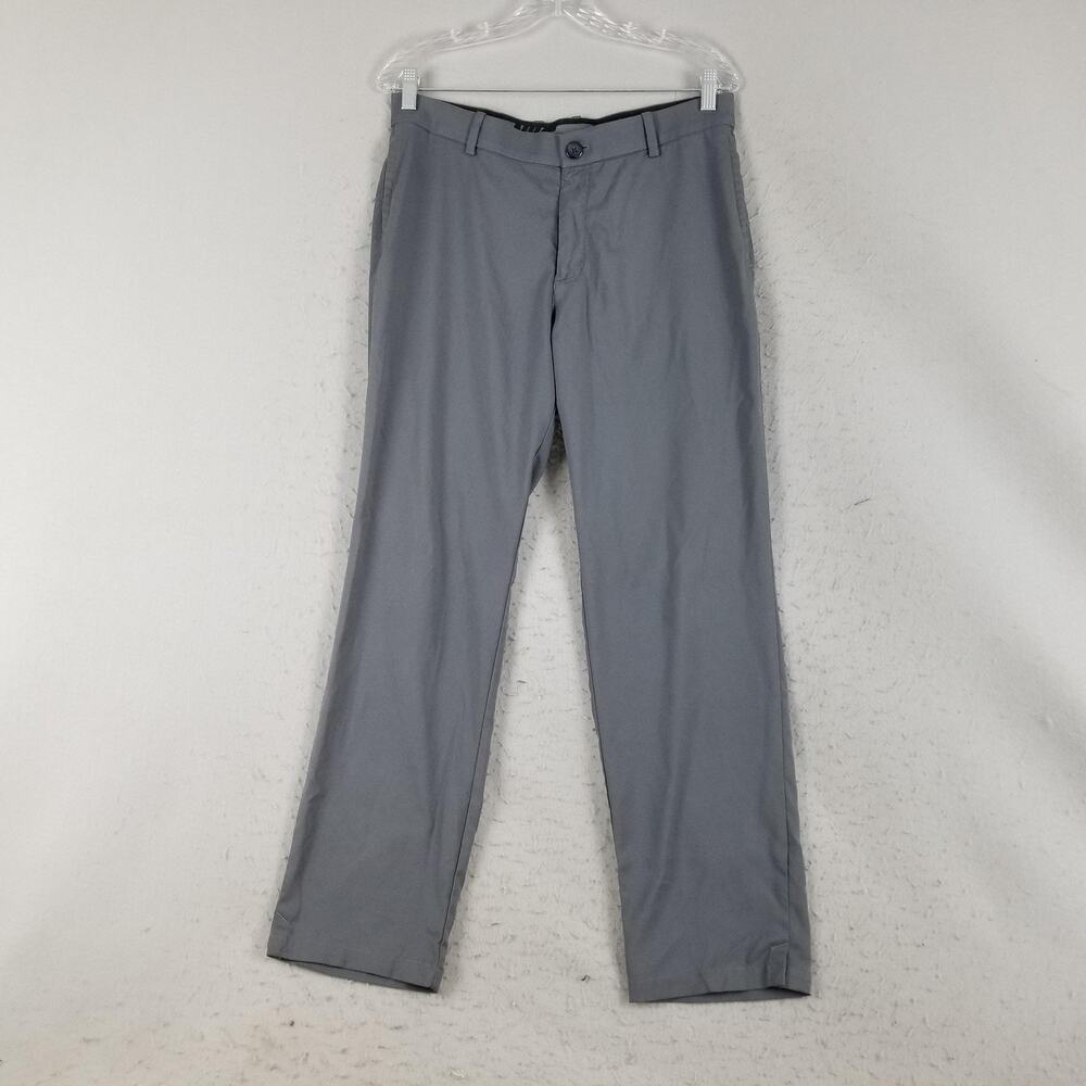 Nike Dri-FIT Golf Pants Mens 32x30 Gray Flat Front‎ Stretch Performance Athletic